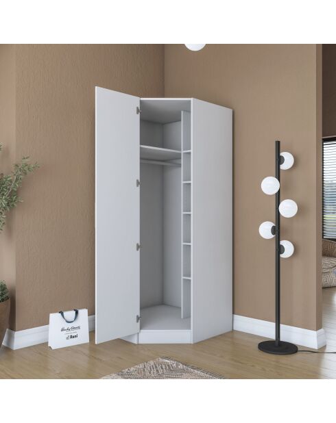 Armadio BA205 - 4595 bianco - 91 x 210 x 57,5 cm