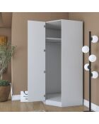 Garde-robe BA205 - 4595 blanc - 91 x 210 x 57,5 cm