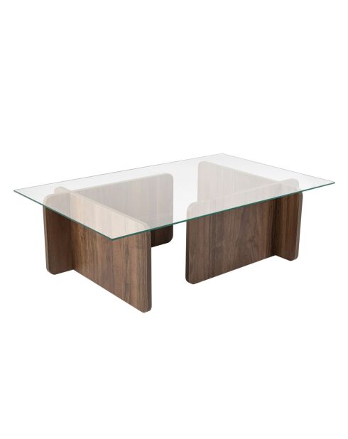 Flavio Venetiaanse notenhouten salontafel - 105x30x65 cm