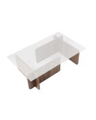 Flavio Venetiaanse notenhouten salontafel - 105x30x65 cm