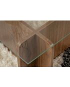 Flavio Venetiaanse notenhouten salontafel - 105x30x65 cm