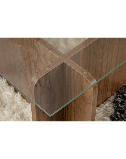 Flavio Venetiaanse notenhouten salontafel - 105x30x65 cm