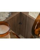 Flavio Venetiaanse notenhouten salontafel - 105x30x65 cm
