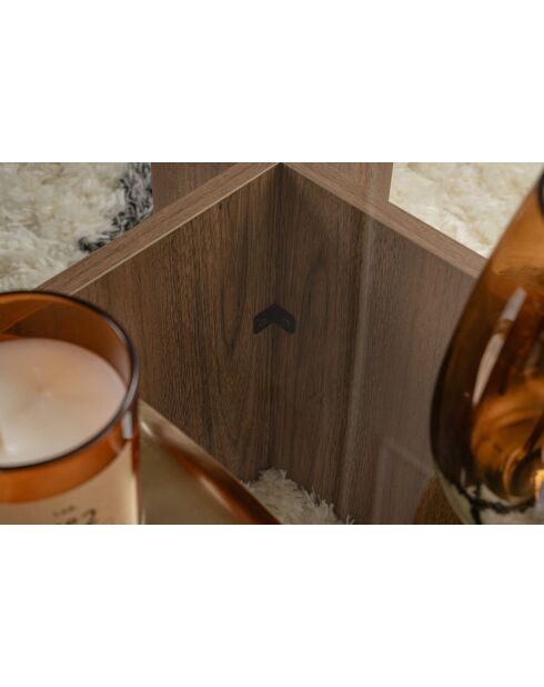 Flavio Venetiaanse notenhouten salontafel - 105x30x65 cm