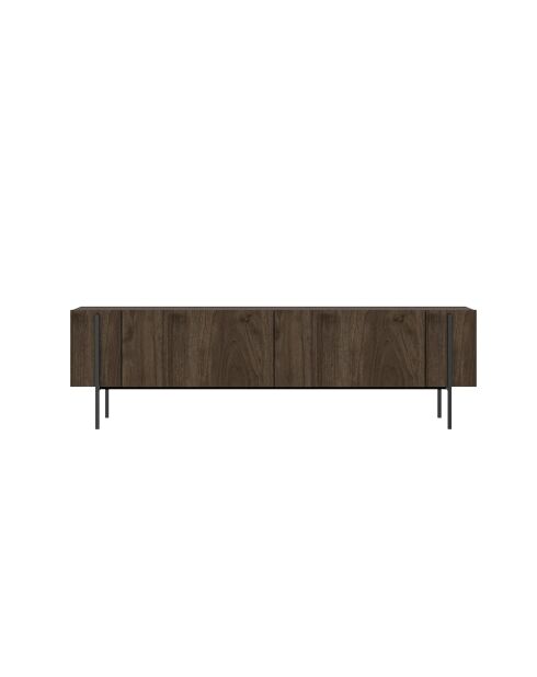 Mueble TV Herman en nogal - 160x45,6x31,4 cm