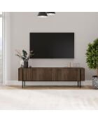 Porta TV Herman in noce - 160x45,6x31,4 cm