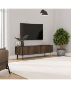 Porta TV Herman in noce - 160x45,6x31,4 cm