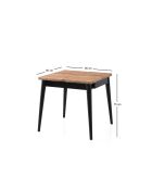 Totem uitschuifbare eettafel - 3043 Atlantic pine - 80x75x80 cm