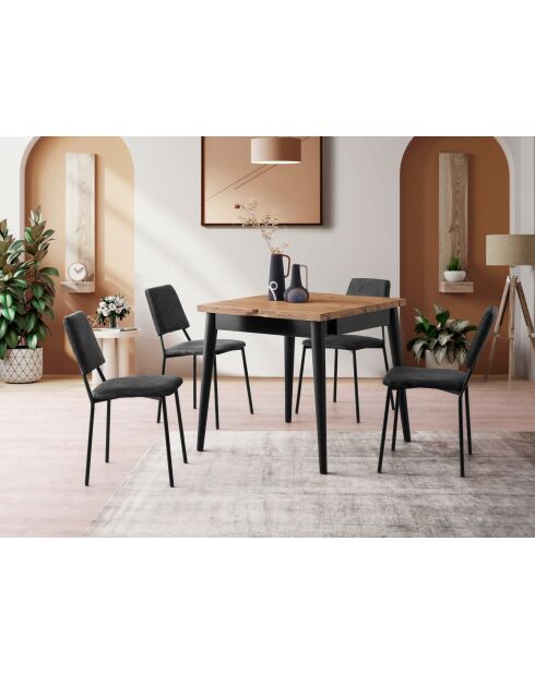 Totem uitschuifbare eettafel - 3043 Atlantic pine - 80x75x80 cm