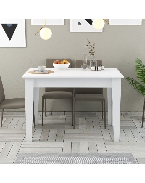 Kiev 510 witte keukentafel - 110x75x72 cm