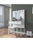 Mesa de maquillaje BJ164 - 4481 blanca - 90x141,8x40 cm