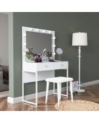 Mesa de maquillaje BJ164 - 4481 blanca - 90x141,8x40 cm
