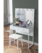 Mesa de maquillaje BJ164 - 4481 blanca - 90x141,8x40 cm