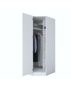 Armadio BA191 - 4566 bianco - 91 x 210 x 57,5 cm