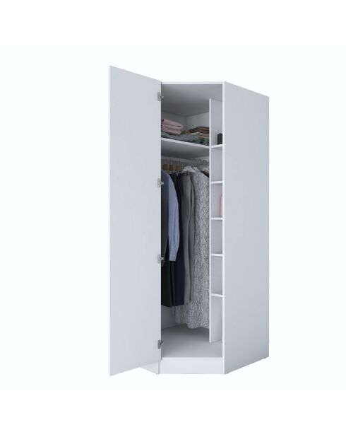 Armadio BA191 - 4566 bianco - 91 x 210 x 57,5 cm