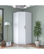 Armadio BA191 - 4566 bianco - 91 x 210 x 57,5 cm