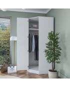 Armadio BA191 - 4566 bianco - 91 x 210 x 57,5 cm