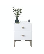 Nachtkastje BD110 - 4111 wit - 39,6x53,7x37,5 cm