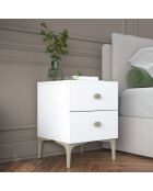 Nachtkastje BD110 - 4111 wit - 39,6x53,7x37,5 cm