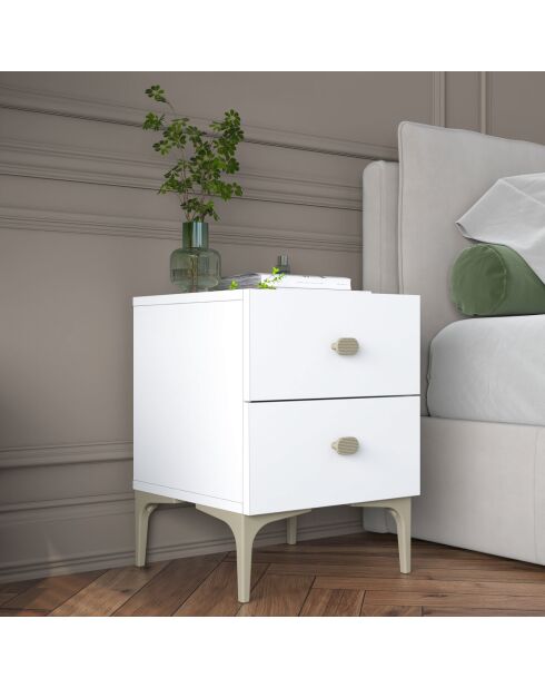 Nachtkastje BD110 - 4111 wit - 39,6x53,7x37,5 cm