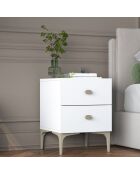 Nachtkastje BD110 - 4111 wit - 39,6x53,7x37,5 cm