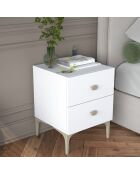 Nachtkastje BD110 - 4111 wit - 39,6x53,7x37,5 cm