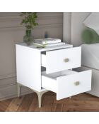 Nachtkastje BD110 - 4111 wit - 39,6x53,7x37,5 cm