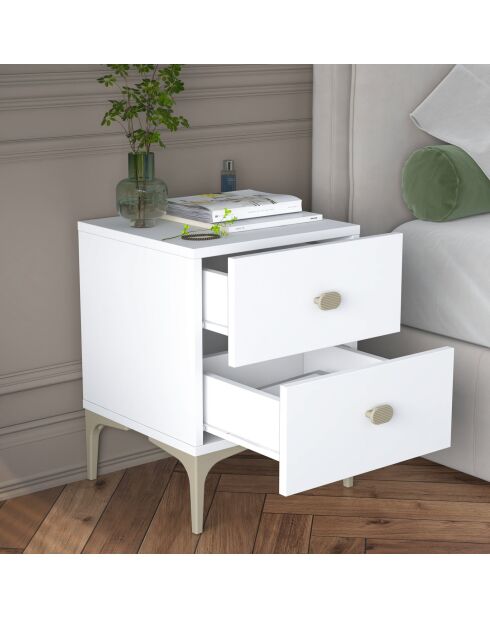 Nachtkastje BD110 - 4111 wit - 39,6x53,7x37,5 cm