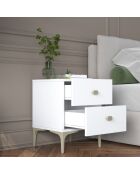 Nachtkastje BD110 - 4111 wit - 39,6x53,7x37,5 cm