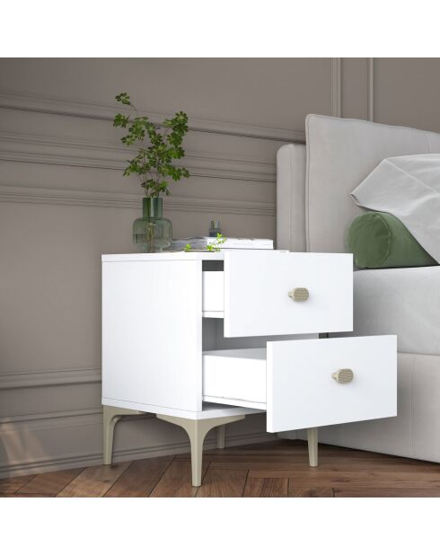 Nachtkastje BD110 - 4111 wit - 39,6x53,7x37,5 cm