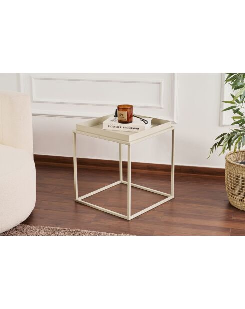 Shb-018-B taupe salontafel - 45x45x52 cm