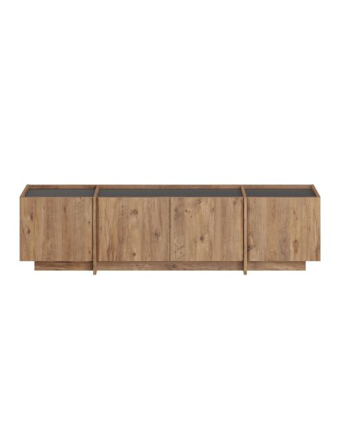 Lowen Fernsehtisch aus Atlantikkiefer/Anthrazit, 180 x 46 x 35 cm
