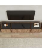 Lowen Atlantic denne/antraciet tv-meubel - 180x46x35 cm