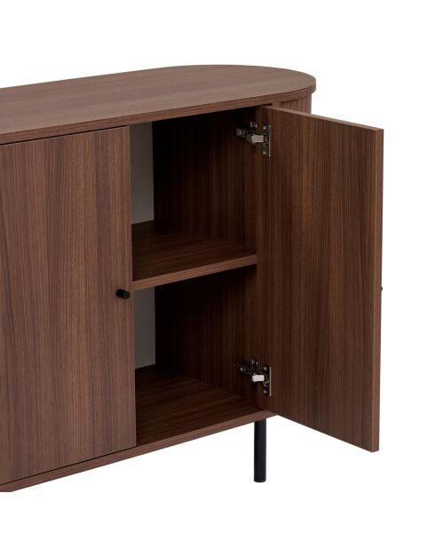 Nobele notenhouten console - 180x80x40 cm