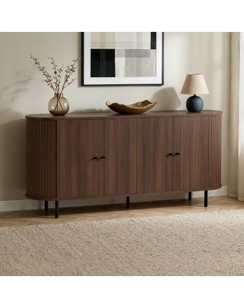 Nobele notenhouten console - 180x80x40 cm