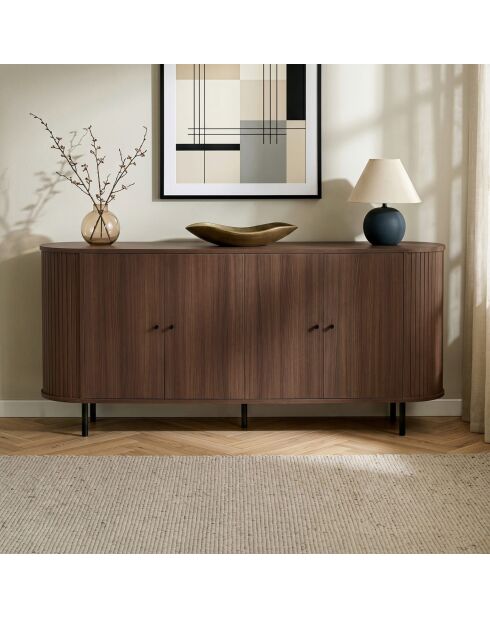 Nobele notenhouten console - 180x80x40 cm