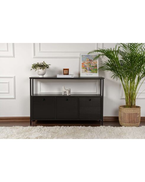 Console Solace zwart/zwart hout - 120x77x30 cm
