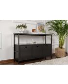 Console Solace zwart/zwart hout - 120x77x30 cm