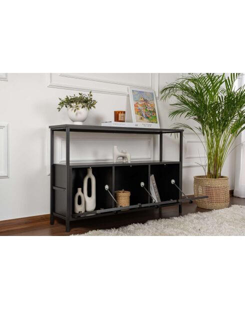 Console Solace zwart/zwart hout - 120x77x30 cm