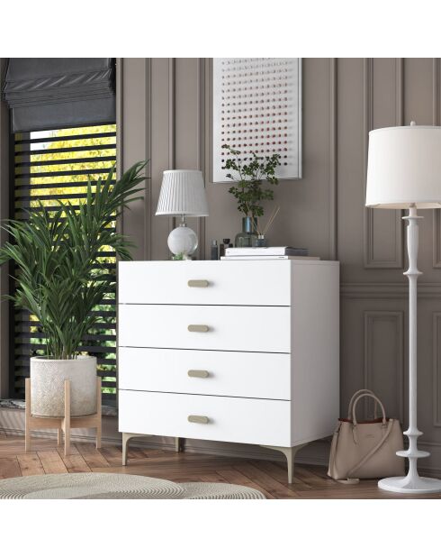 Buffet BE123 - 5714 bianco - 85,6x90,7x45 cm
