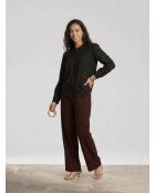 Blouse en coton Fernande noire