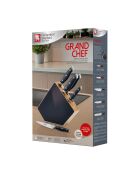 Grand Chef - Bloc 5 couteaux de cuisine noir