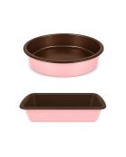 The Dolce Snack Duo 1 tortiera D.26cm e 1 tortiera rosa 25 cm