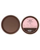Le Duo des Classiques Dolce 1 moule à tarte D.28 cm et 1 moule à manqué D.26cm rose