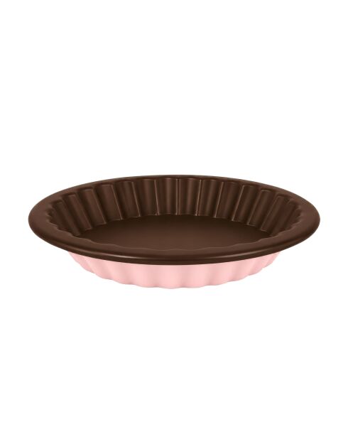 Set mit 4 rosafarbenen Dolce Tortenformen - D.10cm