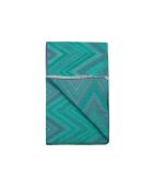 Foulard en coton Adrien bleu - 70x180 cm