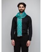 Foulard en coton Adrien bleu - 70x180 cm