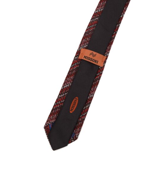 Cravate en soie Sacha brune - L.7 cm