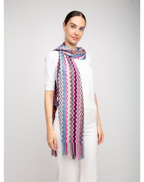 Foulard Éloïse multicolore - 43x200 cm