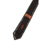 Hugo graue Seidenkrawatte - L.7 cm